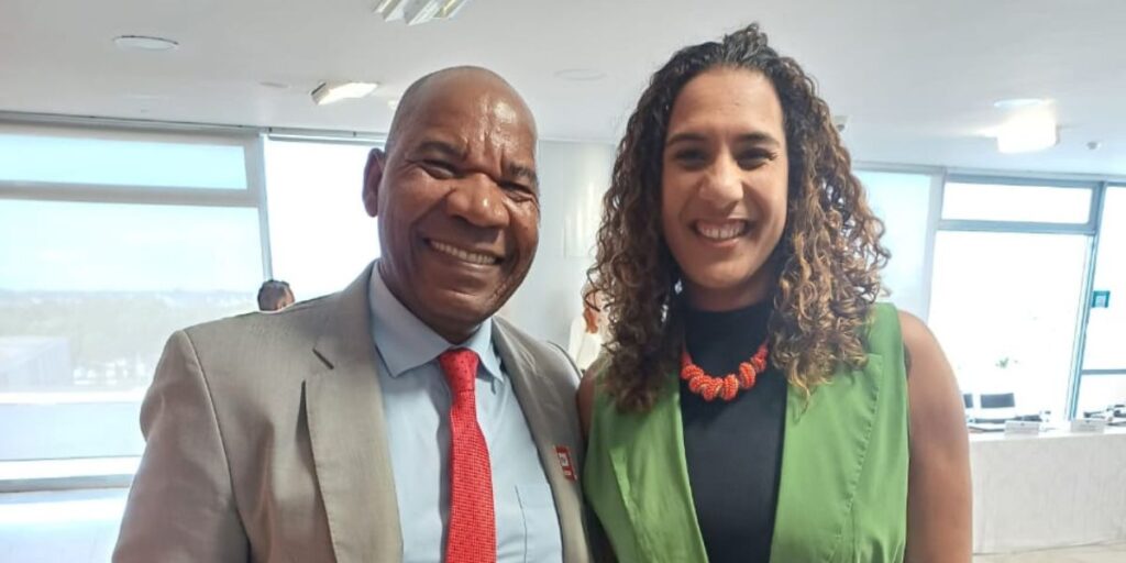 Reitor com Anielle Franco em Brasília